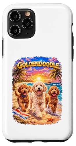 Goldendoodle �r�[�` �ʔ��� �� �q�� ���l �g���s�J�� �T���Z�b�g �X�}�z�P�[�X iPhone 11 Pro �p