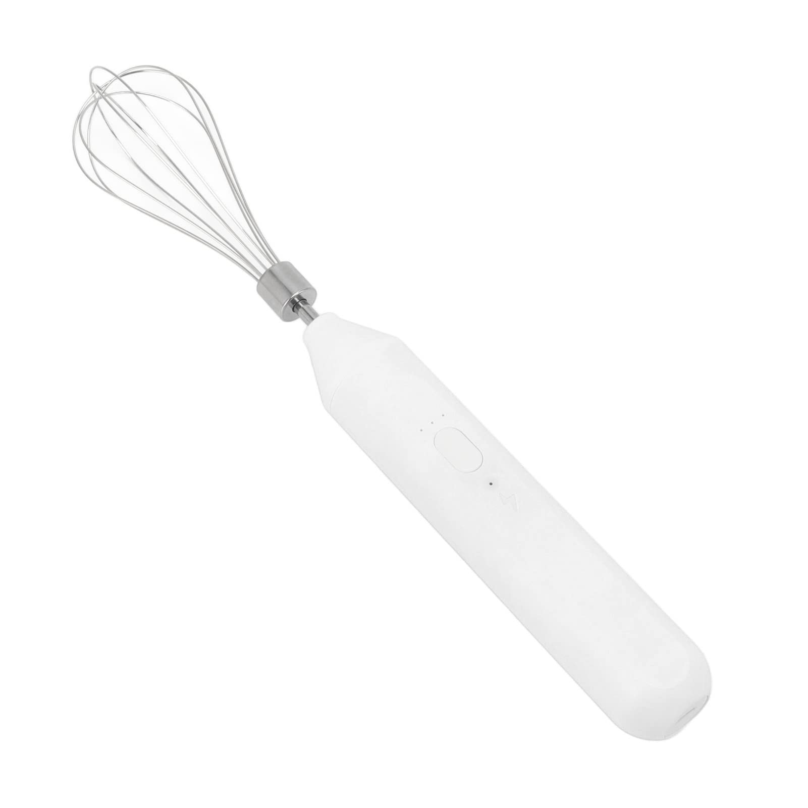Batidora de Mano Inalámbrica Batidora de Huevos Eléctrica Recargable por USB para Preparar café (Blanco)