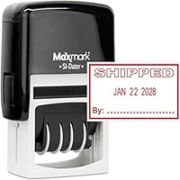 ZIGEL Heavy Duty Style Self Inking Date Stamp With Approved - Style B - Blue/Red 2 Color Ink - View #10