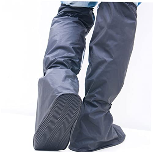 Cubiertas impermeables para zapatos LIFKOME, 1 par, plegables, de goma, botas altas miniatura 3