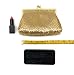 Vintage Clutch Purses for Women Retro Metal Mesh Handbag Kiss Lock Mini Evening Bag with Chain Strap for Women Wedding Party Cruise Prom Gift (Gold)