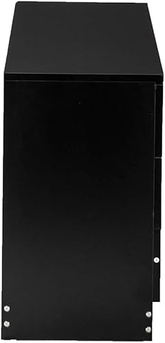 Miniatura 5 de AMOPA Cómoda de madera simple con 3 cajones, cómoda de almacenamiento, mesita de noche de madera para dormitorio, sala de estar (negro)
