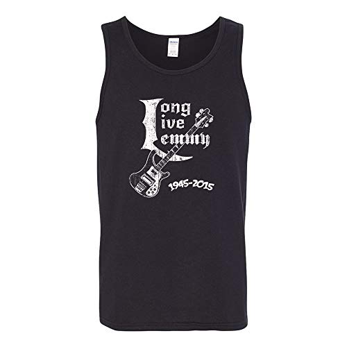 Long Live Lemmy Kilmister Rickenbacker Bass Tribute Memorial Tank Top XL Black