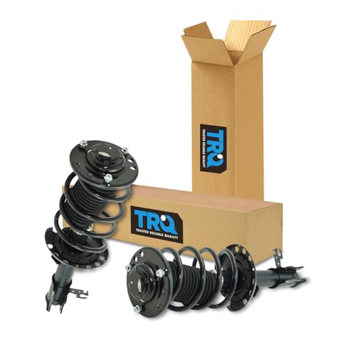 Image of TRQ Front Driver and Passenger Side Strut and Spring Assembly Set | For 03-11 Saab 9-3 Front Wheel Drive