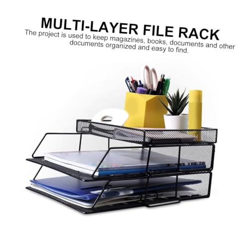 Rack de rangement bureau perforé pour trier vos lettres - 3