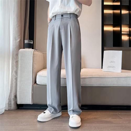 Men Suit Pants Slim Social Pants Korean Straight Pants Office Formal Trousers3