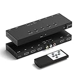Dingsun 3-Wege-HDMI 2.0+ RCA auf 2-Wege-HDMI-Konverter für Fire Stick, Roku, N64, NGC, Wii,...