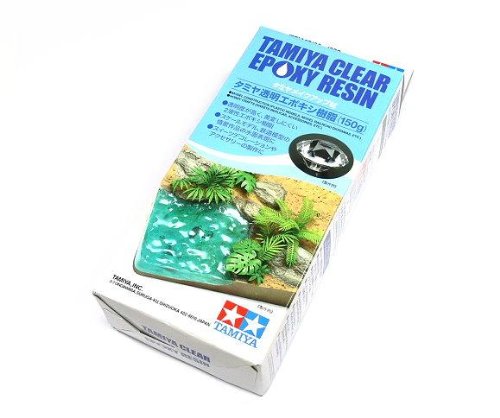 Résine époxy transparente Tamiya 150g : réparer et mouler les pièces de verrières sans bulles