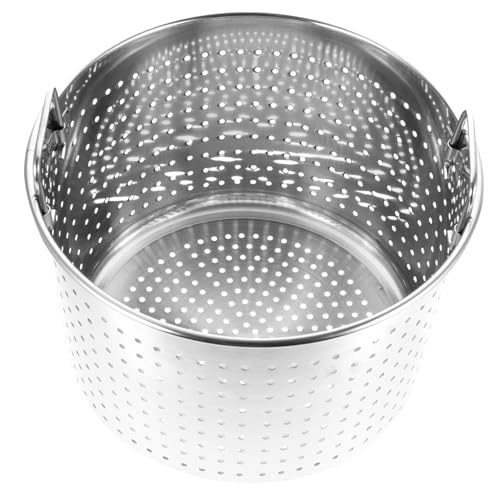 Cabilock Olla de Acero Inoxidable para Mariscos con Filtro Caldera para Cocina Olla con Asas para Cocinar Cigalas y Mariscos Utensilio Resistente y Pulido