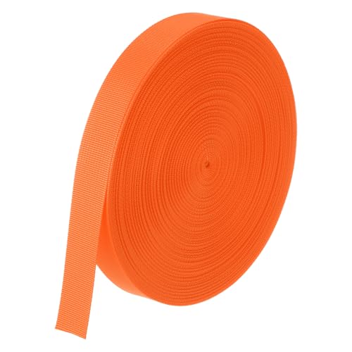 Sangles de sac à dos en nylon orange de 25 yards pour réparer les bagages abîmés