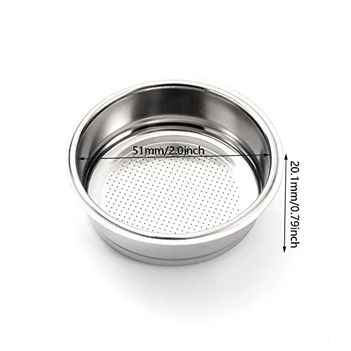 原文 Filtro De Café De Poroso Café De Filtro Poroso Filtro De Crema De Café Cesta De Filtro Sin Presión Portafiltro 51mm… - Imagen 5