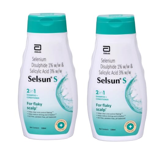 Image of Selsun S 2 in1 Anti-Dandruff Shampoo + Conditioner 120ml (Pack of 2)