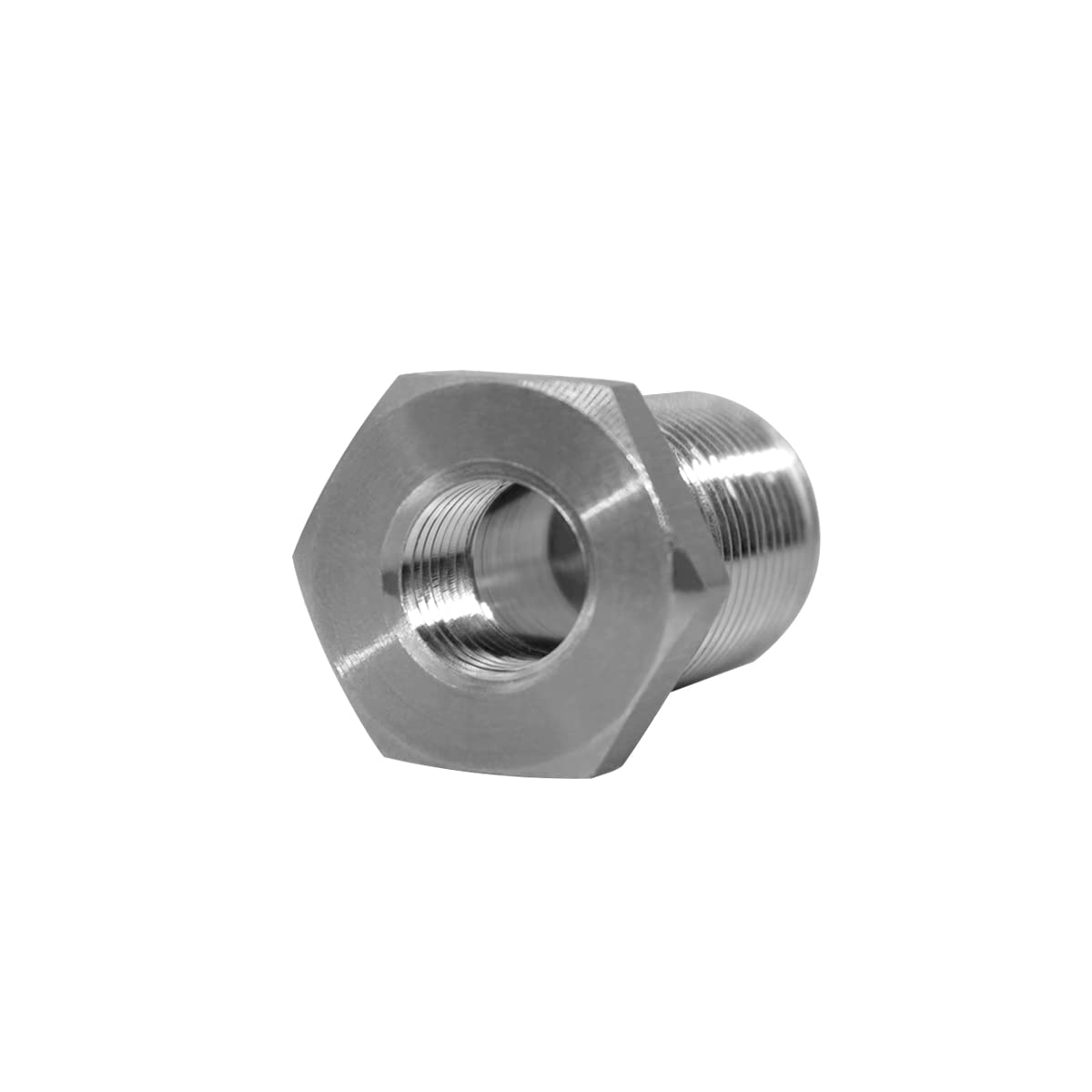 Beduan Acoplador de mamparo hembra de acero inoxidable NPT de 1/4 pulgadas a través de tubería a granel de 1-1/2 pulgadas de longitud (rosca hembra completa)