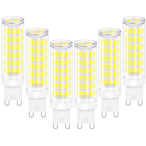 Ampoules LED G9 6W blanc froid 6000K pour remplacer halogène 60W sans scintillement lot de 6