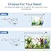 fishkeeper Quick Aquarium Siphon Pump Gravel Cleaner - 256GPH Adjustable Powerful Fish Tank Vacuum Gravel Cleaning Kit for Aquarium Water Changer, Sand Cleaner, Dirt Removal
