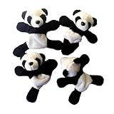 1 x süßer, weicher Plüsch-Panda-Aufkleber für Kühlschrank/Kühlschrank, Geschenk, Souvenir, Dekoration, bequem und praktisch