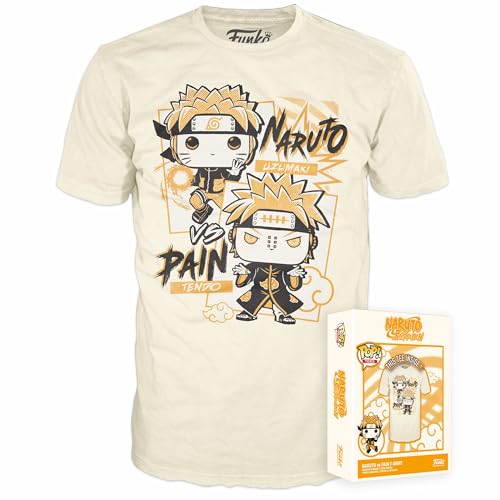 Funko Boxed Tee: Naruto - Naruto V Pain - Small - T-Shirt - Vêtements - Idée De Cadeau - Top À Manches Courtes Pour Les Adultes Les Hommes Et Les Femmes - Produits Officiels Fans