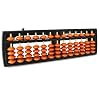 Abacus,Soroban, Abacus for Adults, Professional 13 Column Abacus for Math with Reset Button,Digits and Educational Learning Tool