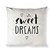 Promini Sweet Dreams - Fundas de cojín cuadradas decorativas para interiores y exteriores, diseño de corazón, 40,6 x 40,6 cm