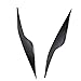 KACEPAR Front Headlight Eyebrows Gloss Black, Compatible with Ford Focus MK2 C307 2008-2010, Pair Headlight Eyelid Headlamp Eyebrow Strip Trim