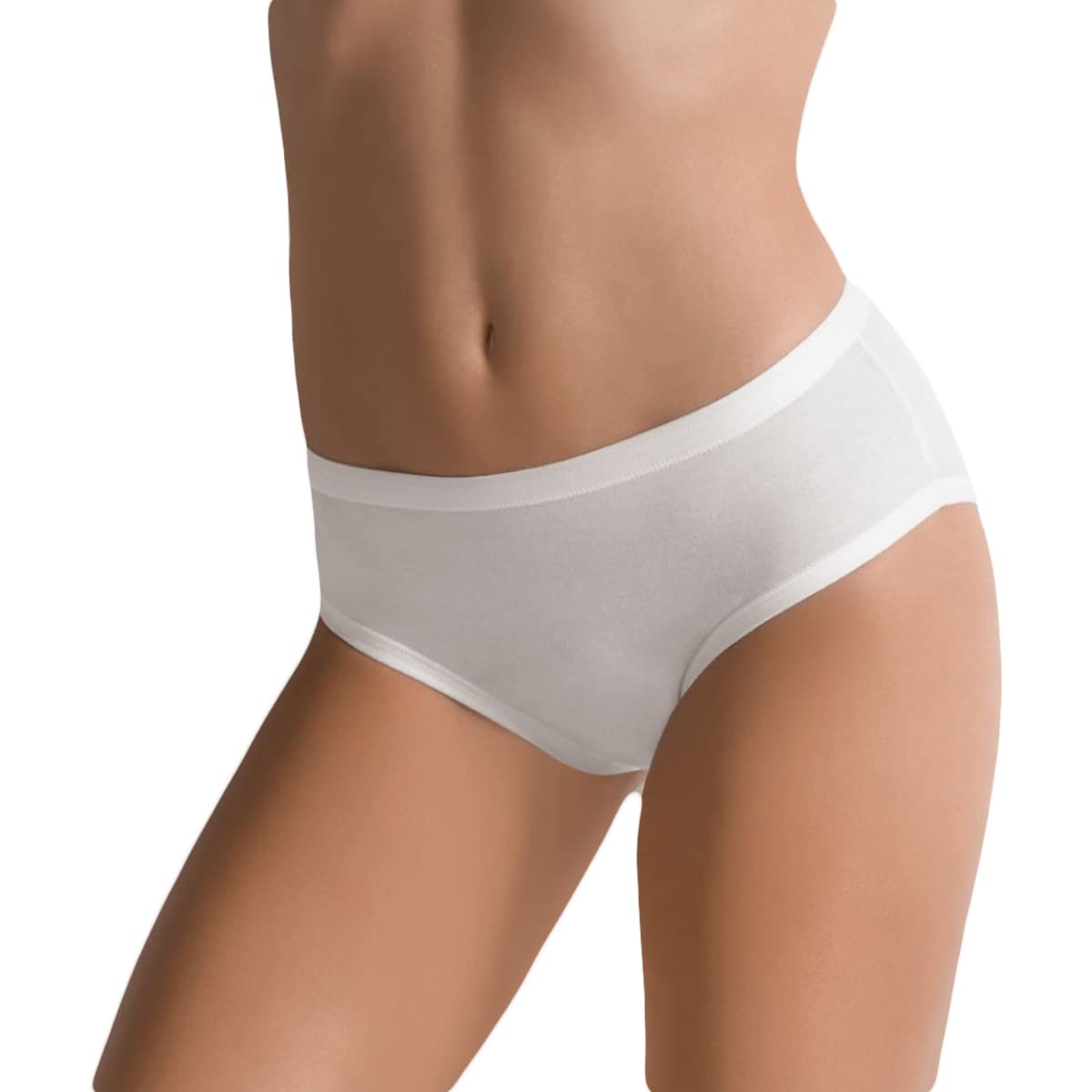 L'altra Cotonella 12 Pezzi Slip Donna 3363 Midi in Cotone Bielastico