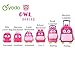 yodo Zoo 3-Way Kids Suitcase Luggage or Toddler Rolling Backpack with wheels, Medium Owl
