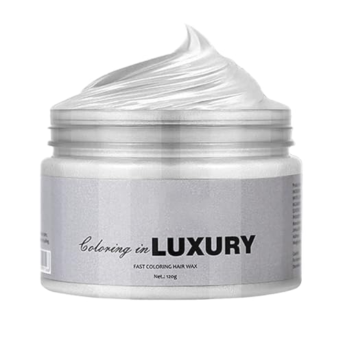 Tinte de pelo rojo natural, 9 colores, cera temporal, cera de color, cera de color, cera para el cabello, gel de color lavable, cera instantánea natural, arcilla para el cabello, adecuada para