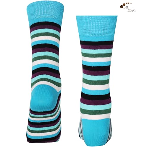 Image of Mysocks Men and Women Crew Socks Extra Fine Combed Cotton Seamless Toe