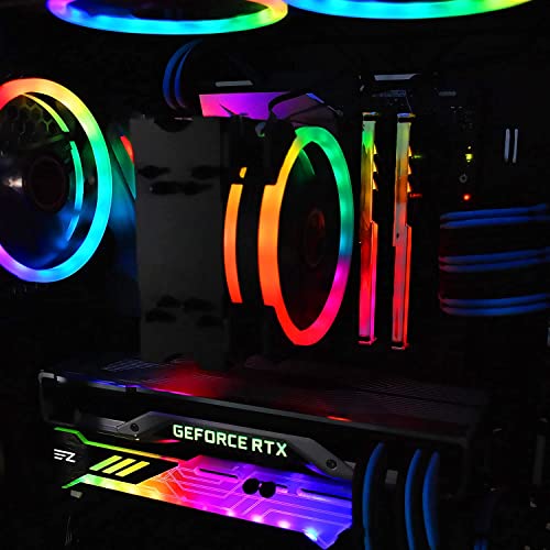 Soporte GPU para montaje vertical en chasis ATX con efectos de iluminación ARGB 5V 4