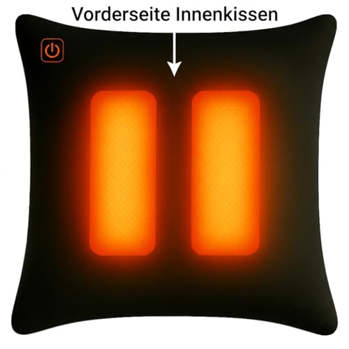 Warmpi® Infrarot Heizkissen mit Powerbank – Flexibel einsetzbar – Kabellos & mit Kabel verwendbar – Teddy Cremeweiß/Off-White Bouclé