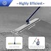 Bull Float, 48x8 Bull Float Magnesium Concrete Float Round End Concrete Float Tool with 3x 6Ft Float Handle Bracket for Professional Concrete Finishing