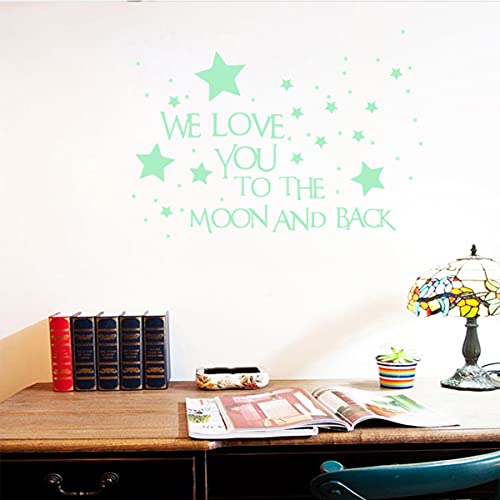 Vinilo Decorativo Infantil «We Love You To The Moon» miniatura 5