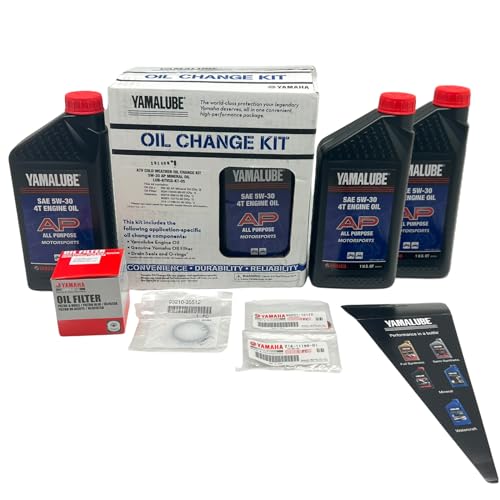 Image of Yamaha Original OEM Yamalube Grizzly /Kodiak /Wolverine LUB-ATVCG-KT-05 ATV Cold Weather Oil Change Kit W /Yamaha OEM Filter Part #5GH-13440-80-00 Supercedes Part# 5GH-13440-61-00