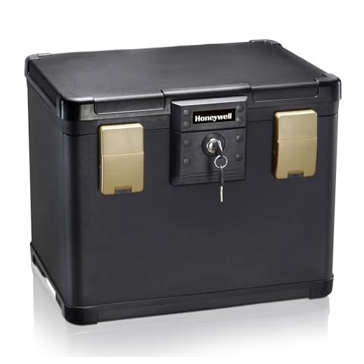 Honeywell Safes & Door Locks - 30 Minute Fire Safe Waterproof Filing Safe Box Chest (fits Letter and A4 Files), Medium, 1106
