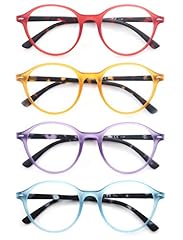 4 Pairs in Frosted Transparent-red/Purple/Blue/Orange