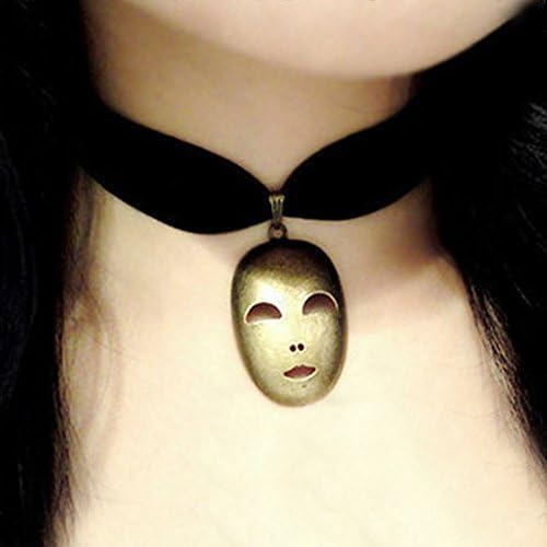 Venetian Mask Festival Mask New Retro Collar Necklace Gothic Choker Necklace