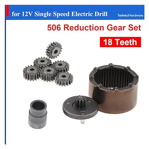 Accessoires engrenages réducteurs perceuse rechargeable 18 dents 506 complet