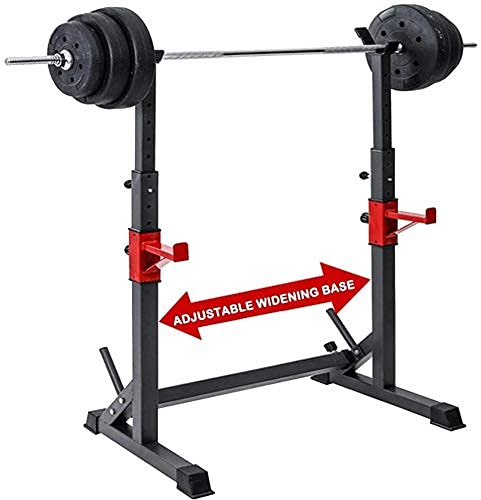 OTQEFTN Multifunctional Dumbbell Bench Folding Adjustable Barbell Rack Squat Stand, Weight Lifting Bench Press Pull Up Bar Gym Max Load, Multi-Function Weight Lifting Home Gym Fitness