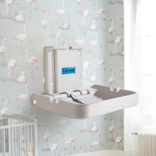 Ksitex Baby Changing Station,Wall Mounted Diaper Changing Tables Fold Up Changer Station Commercial Malls/Hotels/Airports #TOP7