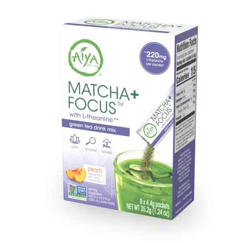 Té Matcha con sabor a durazno 8 sobres miniatura 1