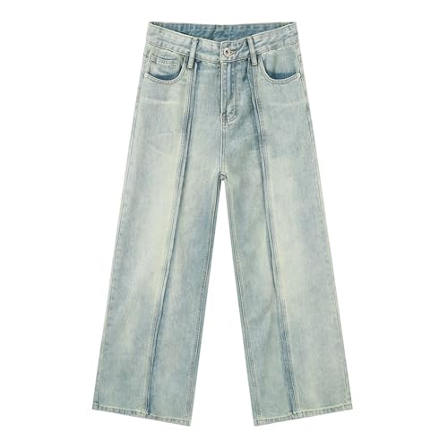 Baggy Jeans Men Relaxed Fit Wide Leg Casual Denim Pants with Pockets Vintage Long Jean Trousers Y2K Streetwear2