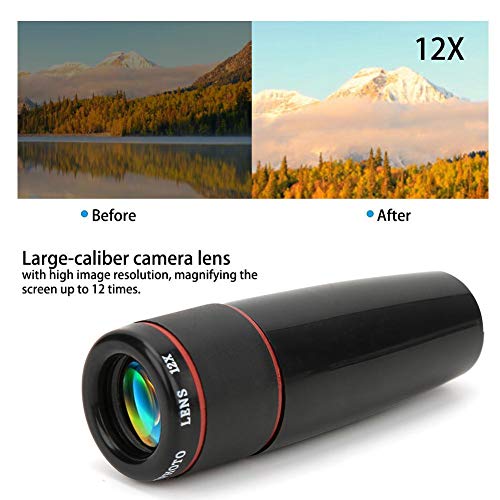 Telefonkameraobjektiv Telefonobjektiv, Gummi 25x32 Teleobjektiv Weitwinkel-Clip-On-Kameraobjektiv Tragbares Monokular… – Bild 6