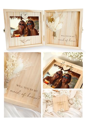 Joli Coon Maid of honor proposal box - Will you be my maid of honor keepsake gift box - Maid of...