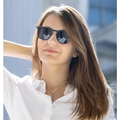 SpadeAces Men Black Lens Polarized Black Full Rim Butterfly Sunglasses For Everyday Outdoor Casual Wear UV Protection Shades(Black) - Image 5