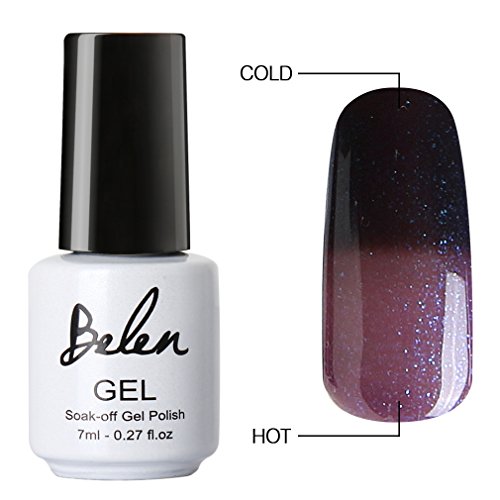Belen Chameleon Thermal Colour Changing Gel Polish Soak Off Nail Art Manicure 9047