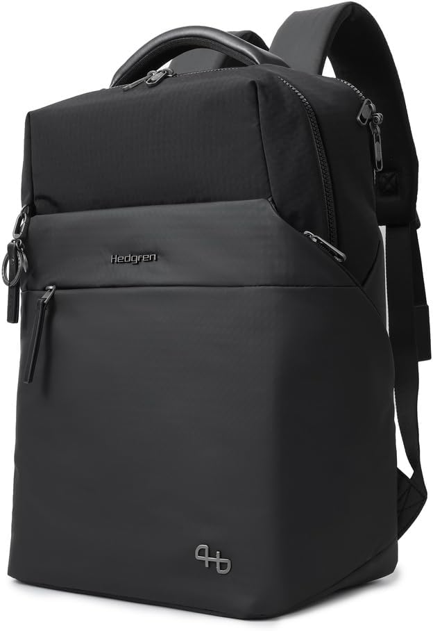 Hedgren Unisex's Shiki Backpack L 15.6" + RFID, One Size, Black, One Size