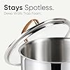 CAROTE 2Qt Stainless Steel Saucepan Set, Non-Toxic 3-Ply Stainless Steel Cookware Set with Lids, Small Kitchen Pots, Oven Safe, Compatible with Induction, Ceramic, Gas #5