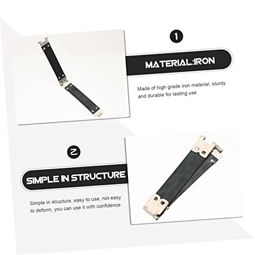 COHEALI 20 Peças De Armação Flexível Fivela De Beijo Ferro Flexível Prateado