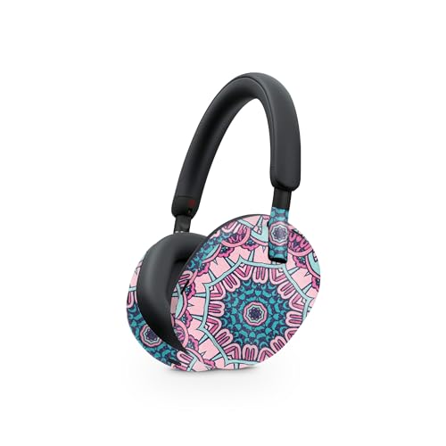 Image of MightySkins Glossy Glitter Skin Compatible with Sony WH-1000XM5 Headphones - Tribal Mandala | Protective, Durable High-Gloss Glitter Finish | Easy to Apply