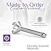 FreshTrends Diamond Nose Ring – 20G 2mm (0.03 ct. tw) Genuine Nose Stud – 14K Real Gold Bone Style Nose Ring – Made in USA Nose Rings for Women